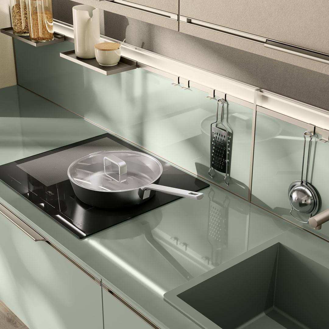 cucina colorata moderna